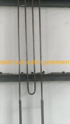 उच्च तापमान MoSi2 तत्व 100mm-1000mm मोली डिसीलाइसाइड हीटिंग तत्व